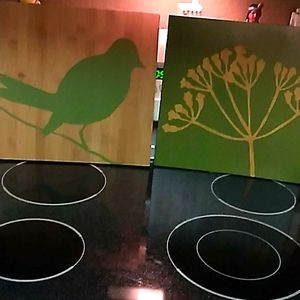 Bird and a tree wood art decor